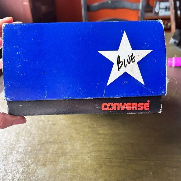 Converse Men’s One Star 2000’s Blue and White Suede Athletic Sneakers - Picture 15 of 16